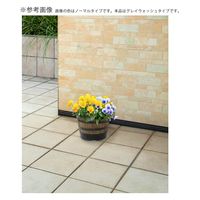 タカショー ウッドバレルプランター 浅型 M グレイウォッシュ 273640 1個（直送品）