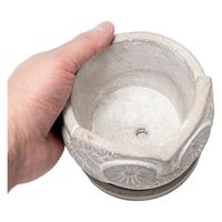 友膳 シュエットサークル 受け皿付き フクロウの植木鉢 287542 1個（直送品）