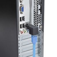 サンワサプライ RJ-45L型変換アダプタ(下出し、カテゴリ6A STP) ADT-RJ6A-LD 1個