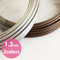 松村工芸 アルミワイヤーシルバー1.2mm×10m 168-6012-1 1セット(5袋セット)（直送品）