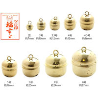 日本紐釦貿易(Nippon Chuko) NBK 福鈴 豆 シルバー 約7mm 50個 FSZ-7MM-S　3袋セット（直送品）