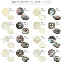 日本紐釦貿易(Nippon Chuko) 日本紐釦貿易 シェルボタン φ18mm IGA606-18　2枚セット（直送品）