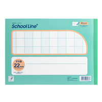 日本ノート 学習帳 スクールライン+ セミB5 配慮横開きマス目 22mm あみかけ LGG05 1セット（5冊）