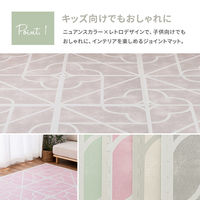 萩原 キュロス レトロデザインジョイントマット 60×60×厚み1.2cm グレー 240631831 1セット(36枚入)（直送品）