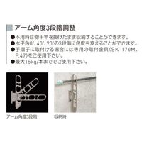 杉田エース バルコニー物干金物(縦収納型)SKー66TMSーSC BV3799416 1本（直送品）