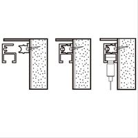 杉田エース コレダーライン ミルキーホワイト タッチレール G1 2000 514573 1セット(2本)（直送品）