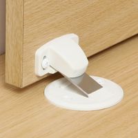 大紀金属 フラット戸当り マグネット式面付型 シルバー 112787 1セット(6個)（直送品）