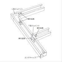 杉田エース 笠木金物用L型ジョイント 127677 1セット(4個)（直送品）