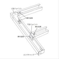杉田エース 笠木金物用T型ジョイント 127678 1セット(4個)（直送品）