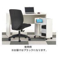 【軒先渡し】アスプルンド スチールデスク下ワゴン 幅500×奥行267×高さ600mm ブラック 260181 1台（直送品）