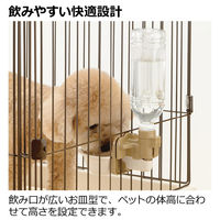 ドッグウォーターディッシュ S ダークブラウン 1個 リッチェル 犬用 お皿型