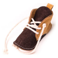 牛革まじ噛みトイ ブーツ 1個 犬用 おもちゃ ドギーマン デンタルケア