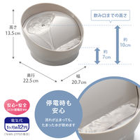 ピュアクリスタル ミューティー 犬用 給水器 ムーングレー 950ml ジェックス