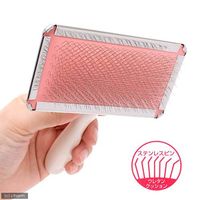 ソフトスリッカーブラシ L 犬猫用 プレシャンテ 抜け毛 ペティオ