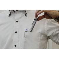 ペンライト LED 18lm IP54準拠 ワイドビーム コンパクト ジェントス Floox シルバー LU-101 1個