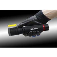 懐中電灯 LED IP66準拠 ブラック ジェントス REXXED LEDフラッシュライト RX-022DS 1個