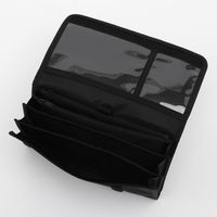 無印良品 ポリエステル 母子手帳ケース 大 黒 24×17cm 良品計画