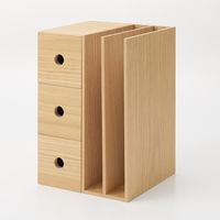 無印良品 木製収納スタンド A5サイズ 約幅8.4ｘ奥行17ｘ高さ25.2cm 良品計画