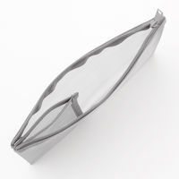 無印良品 ナイロンメッシュケース ポケット付き B6サイズ用 グレー 良品計画