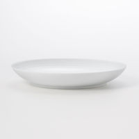 無印良品 白磁皿 中 約直径19×高さ3cm 1セット（2枚） 良品計画