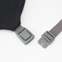 無印良品 フィットするネッククッション くびれ型 黒 約13.5×59cm 良品計画