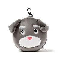 ナイトレインボー アイマスク付もちもちピロー SN（シュナウザーのシドニー） CUSH255 1セット(3個入)（直送品）