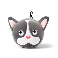 ナイトレインボー アイマスク付もちもちピロー FB（フレンチブルドッグ） CUSH323 1セット(3個入)（直送品）