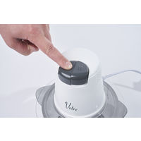 YAMAZEN 3WAY コンパクト フードプロセッサー 4枚カッター刃 調理容量500g MFD-G500(W) 1台