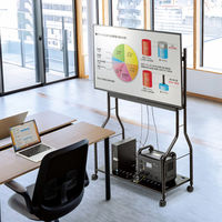 【アウトレット】サンワサプライ 40～65インチ対応 ディスプレイスタンド ブラック CR-PL58BK 1台（直送品）