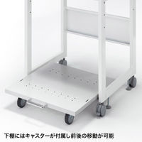 サンワサプライ 高耐荷重プリンタラック/スタンド/台 幅600×奥行500×高さ1205mm ホワイト LPS-T121H 1台（直送品）