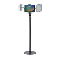 サンワサプライ タブレット用フロアスタンド(ブラック) MR-TABST21BK 1個