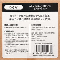 水作 ほとりえ モデリングブロック 80×80×60mm 224750 1個（直送品）