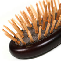 ドギーマンハヤシ キャティーマン ナチュラルスタイル 木製 ピンブラッシングブラシ 270239 1個（直送品）