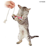 ペティオ 猫用おもちゃ エシカルドア ナチュラルアーストイ ぬいぐるみとロープの猫じゃらし 271584 1個（直送品）