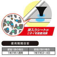 ペットプロジャパン デオフリー　システムトイレ用強力炭消臭シート　１０＋２枚 272953 1個（直送品）
