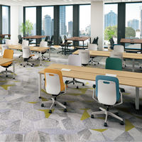 【軒先渡し】プラス Rena 事務イス 背クッション 樹脂脚 固定肘 ハイタイプ ライトグレー KB-RN66SKL LG 1脚（直送品）