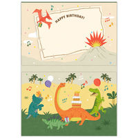 日本ホールマーク お誕生祝い グリーティングカード オルゴール 恐竜 826277 1セット(6枚)（直送品）