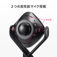 サンワサプライ スピーカー内蔵360度Webカメラ CMS-V71BK 1台（直送品）