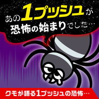 蜘蛛 駆除剤 スプレー クモの巣消滅 1プッシュ式スプレー 5個 蜘蛛よけ 忌避 退治 蜘蛛の巣 予防 殺虫剤 屋外 室内 アース製薬
