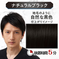 LUCIDO（ルシード） ワンプッシュケアカラーナチュラルブラック 7 メンズ用 無香料 白髪染めクリームタイプ（医薬部外品）5個