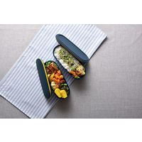 サーモス（THERMOS） フレッシュランチボックス 2段式 600ml ネイビー DJT-600W NVY 5個 弁当箱