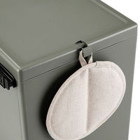 天馬 Boite e-LABO 分別 2段 上段15L 下段25L ゴミ箱 カーキ 多段分別 キャスター付き 1台