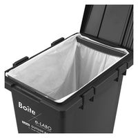 天馬 ゴミ箱 フタ付き 45L 連結可能 屋外 ブラック 幅31×奥行45×高さ60cm ELB-TBP45 Boite e-LABO つなげて分別ペール