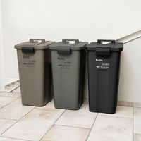 天馬 Boite e-LABO タッチオープンペール 45L ゴミ箱 ブラック ワンタッチ開閉 フタ付き  1台