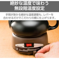 酒燗器 徳利 分離式 2.5合 (450ml) 無段階調節 熱燗 ぬる燗 陶磁器製 大徳利 燗瓶 SK31 テスコム 1個（直送品）