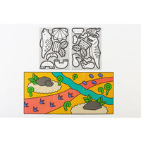 銀鳥産業 はじめてのダンボール工作キット きょうりゅう 305-139 1セット(10個)