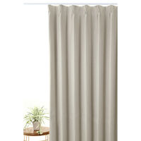 フォレストリンク 遮光1級 防炎 断熱 カーテン 1000×2300mm ベージュ 1セット(2枚入)（直送品）