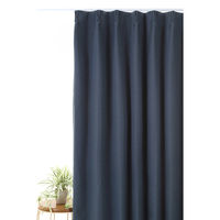 フォレストリンク 遮光1級 防炎 断熱 カーテン 1500×1780mm ネイビー 1セット(2枚入)（直送品）