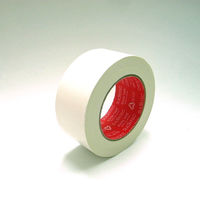 強粘着厚手カラー粘着テープ 幅50mm×長さ25m 白 キラックス 1セット（5巻入）