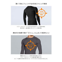 エーディーワン ヒートコンプレッション ロングパンツ ブラック×ブラック M 1枚